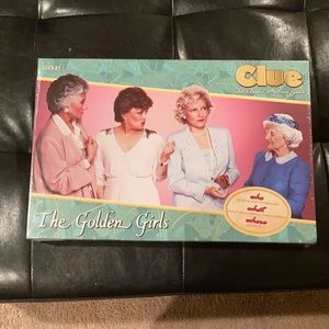Brand new Golden Girls Clue game in box with wrapper still on